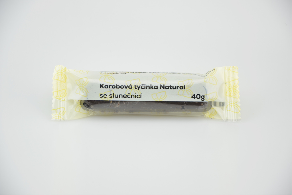 Karobová tyčinka se slunečnicí 40 g Natural Jihlava